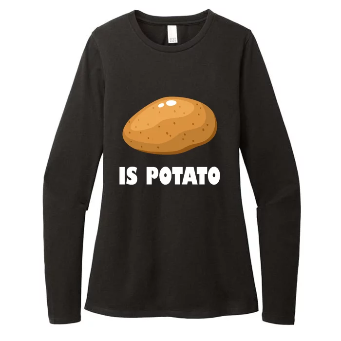 Is Potato Funny Meme Late Night Womens CVC Long Sleeve Shirt