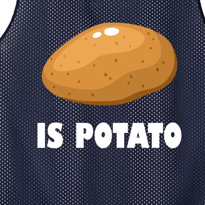 Is Potato Funny Meme Late Night Mesh Reversible Basketball Jersey Tank