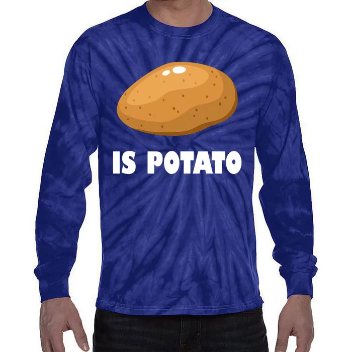 Is Potato Funny Meme Late Night Tie-Dye Long Sleeve Shirt