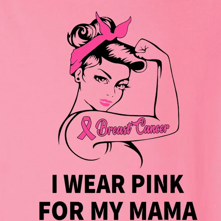 IWear Pink For My Mama Breast Cancer Awareness Gifts Toddler Long Sleeve Shirt