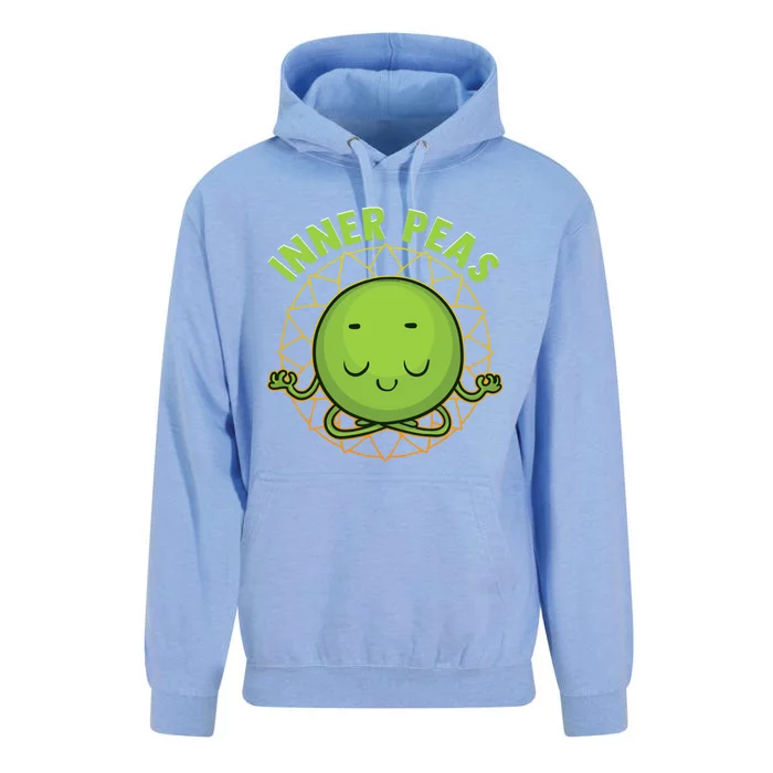 Inner Peas Funny Inner Peace Foodie Pun Meme Cute Gift Unisex Surf Hoodie