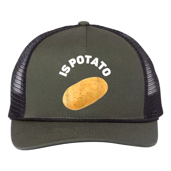 Is Potato Funny Tee As Seen On Late Night Retro Rope Trucker Hat Cap