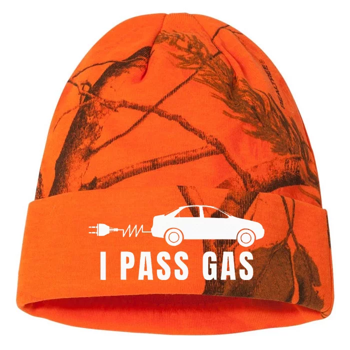 I Pass Gas Electric Car I Love Evs Electric Vehicle Kati - 12in Camo Beanie