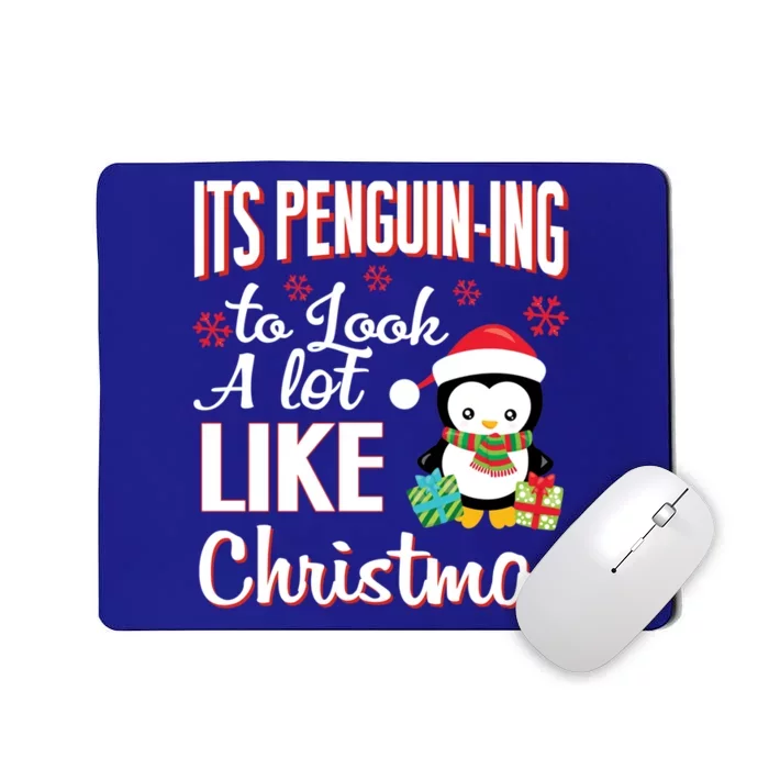 It's Penguincool Gifting To Look A Lot Like Christmas Penguin Meaningful Gift Mousepad