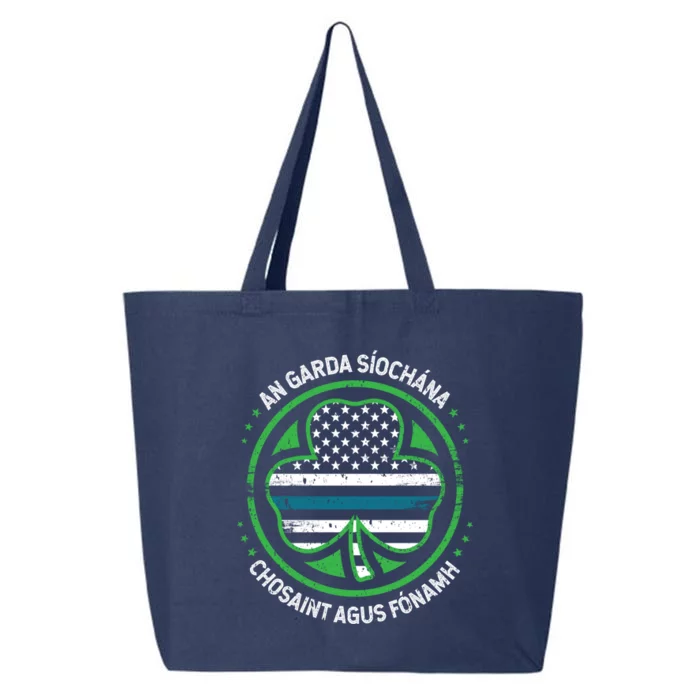 Irish Police Garda St Patrick's Day Gift St Paddy Present Funny Gift 25L Jumbo Tote