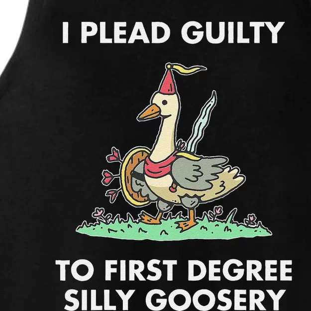 I Plead Guilty To F.I.R.S.T Degree Silly Goosery Apparel Ladies Tri-Blend Wicking Tank