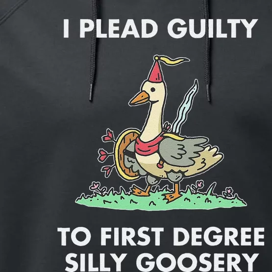 I Plead Guilty To F.I.R.S.T Degree Silly Goosery Apparel Performance Fleece Hoodie