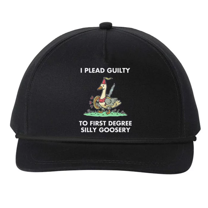 I Plead Guilty To F.I.R.S.T Degree Silly Goosery Apparel Snapback Five-Panel Rope Hat