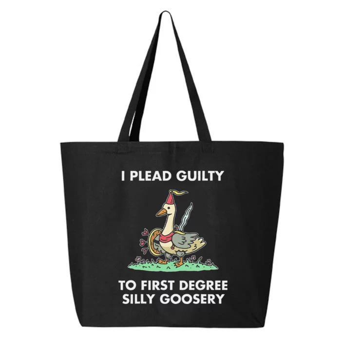 I Plead Guilty To F.I.R.S.T Degree Silly Goosery Apparel 25L Jumbo Tote