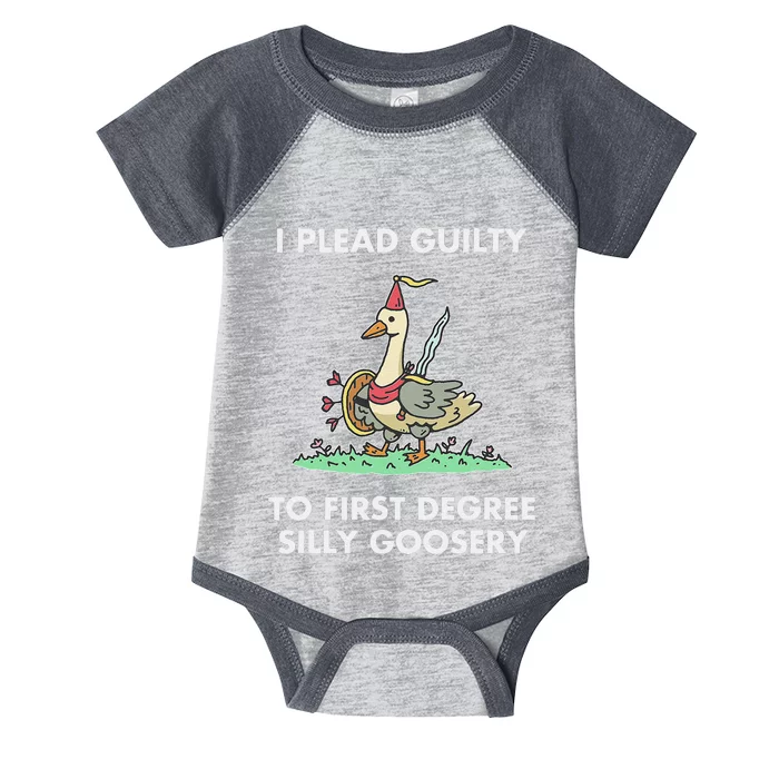 I Plead Guilty To F.I.R.S.T Degree Silly Goosery Apparel Infant Baby Jersey Bodysuit