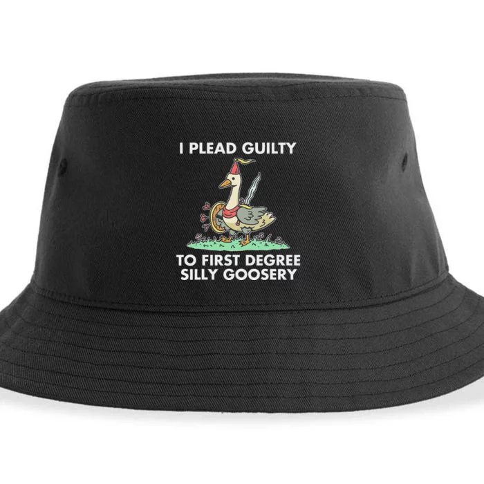 I Plead Guilty To F.I.R.S.T Degree Silly Goosery Apparel Sustainable Bucket Hat