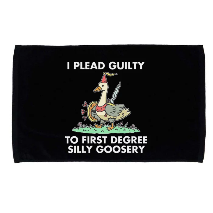 I Plead Guilty To F.I.R.S.T Degree Silly Goosery Apparel Microfiber Hand Towel