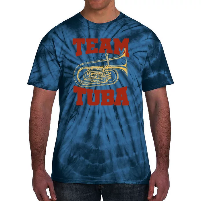 I Play Heavy Metal Tuba Player & Marching Band Tie-Dye T-Shirt