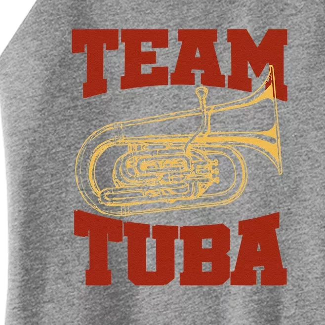 I Play Heavy Metal Tuba Player & Marching Band Women’s Perfect Tri Rocker Tank