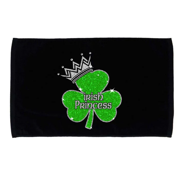 Irish Princess Happy St Patricks Day Shamrock Microfiber Hand Towel