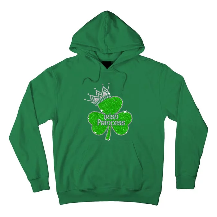 Irish Princess Happy St Patricks Day Shamrock Tall Hoodie