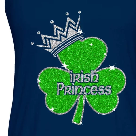 Irish Princess Happy St Patricks Day Shamrock Ladies Essential Flowy Tank