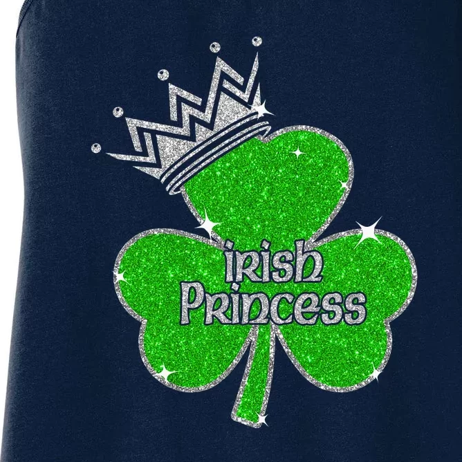 Irish Princess Happy St Patricks Day Shamrock Women's Racerback Tank