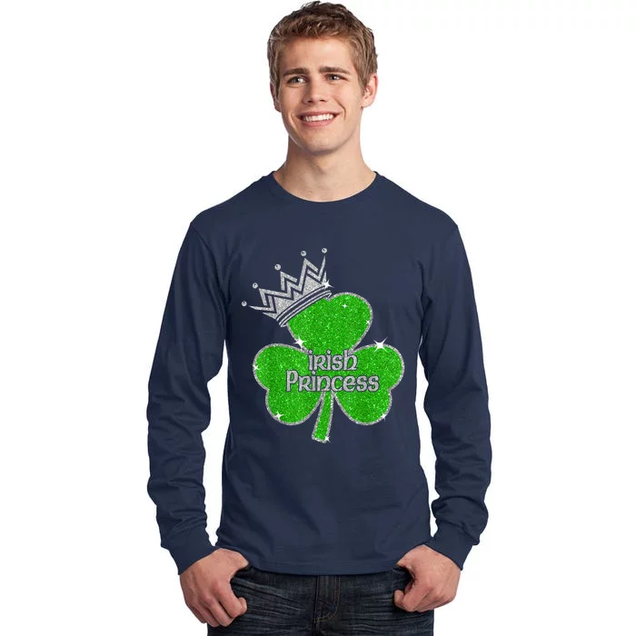 Irish Princess Happy St Patricks Day Shamrock Tall Long Sleeve T-Shirt