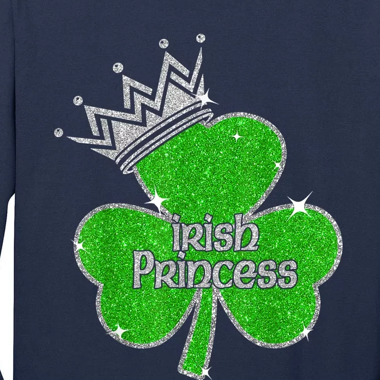 Irish Princess Happy St Patricks Day Shamrock Tall Long Sleeve T-Shirt