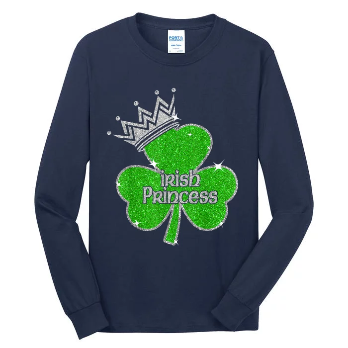 Irish Princess Happy St Patricks Day Shamrock Tall Long Sleeve T-Shirt