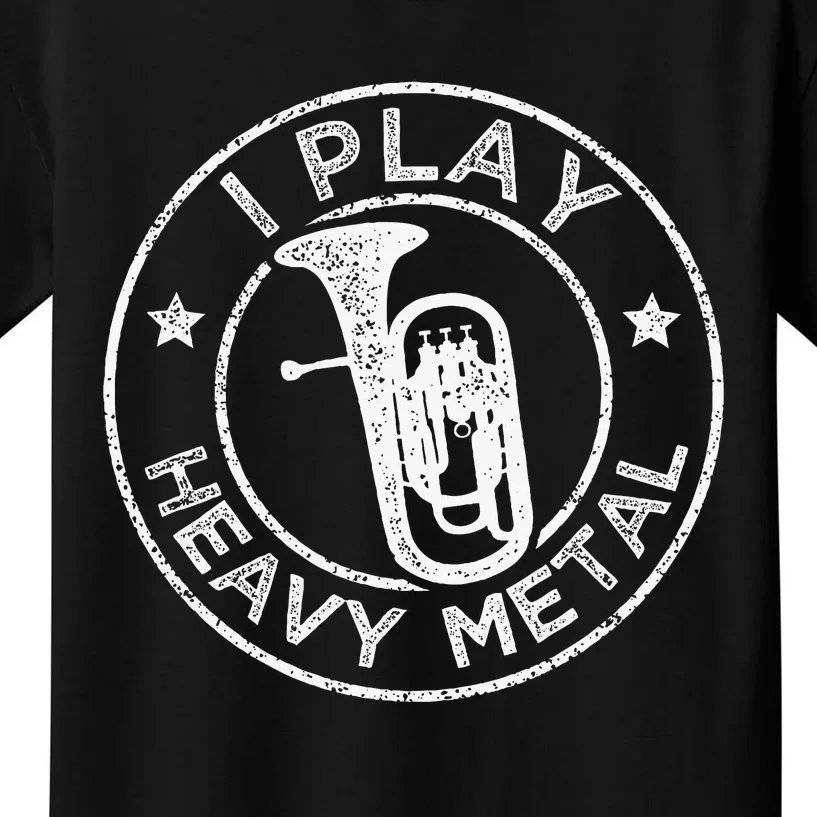 I Play Heavy Metal Funny Euphonium Kids T-Shirt