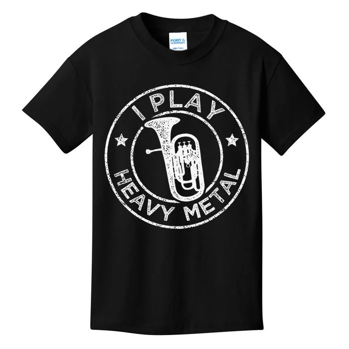 I Play Heavy Metal Funny Euphonium Kids T-Shirt