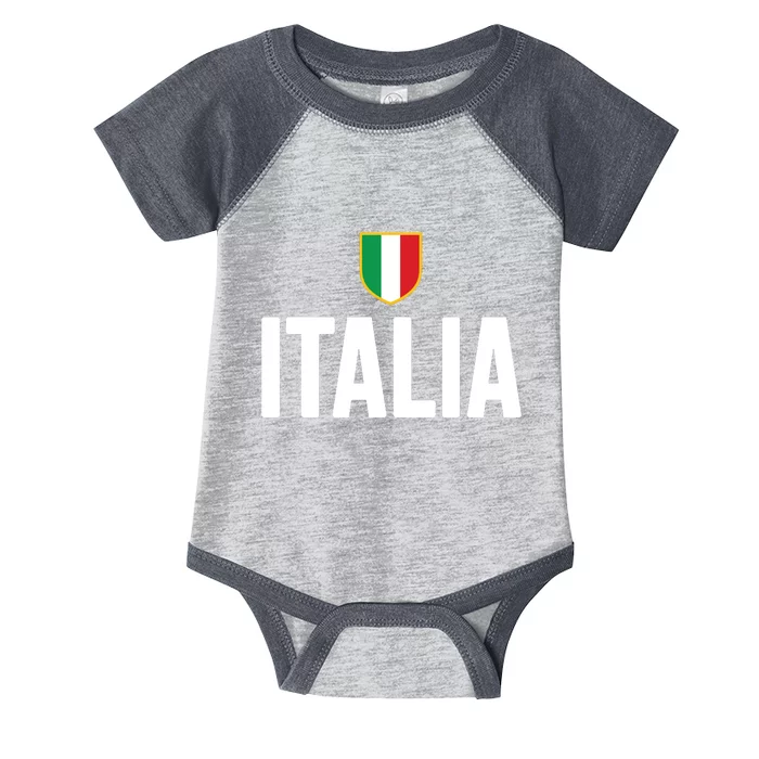 Italia Pride Italian Roots Themed Gift Italy Flag Theme Infant Baby Jersey Bodysuit