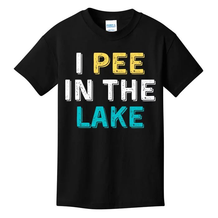 I Pee In The Lake Funny Summer Vacation Kids T-Shirt