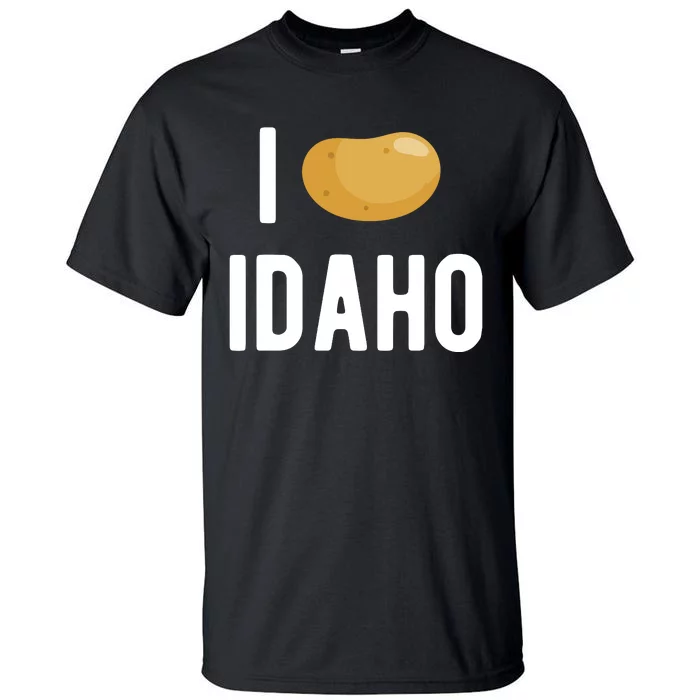 Idaho Potato I Love Vegetable Funny State Of Idaho Potatoes Tall T-Shirt