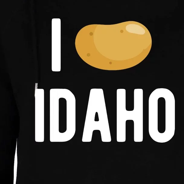 Idaho Potato I Love Vegetable Funny State Of Idaho Potatoes Womens Funnel Neck Pullover Hood