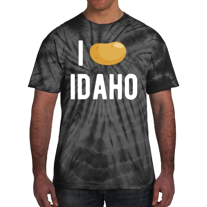 Idaho Potato I Love Vegetable Funny State Of Idaho Potatoes Tie-Dye T-Shirt