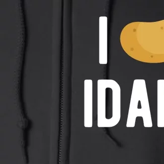 Idaho Potato I Love Vegetable Funny State Of Idaho Potatoes Full Zip Hoodie