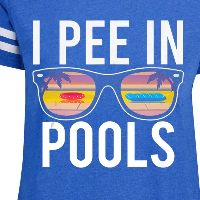 I Pee In Pools Enza Ladies Jersey Football T-Shirt