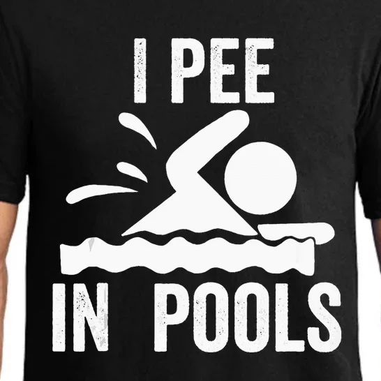 I Pee In Pools Swimming Swim Vacation I Pee In Pools Pajama Set