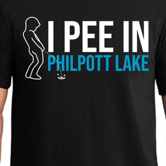 I Pee In The Philpott Lake Funny Camping Humor Camper Cute Gift Pajama Set