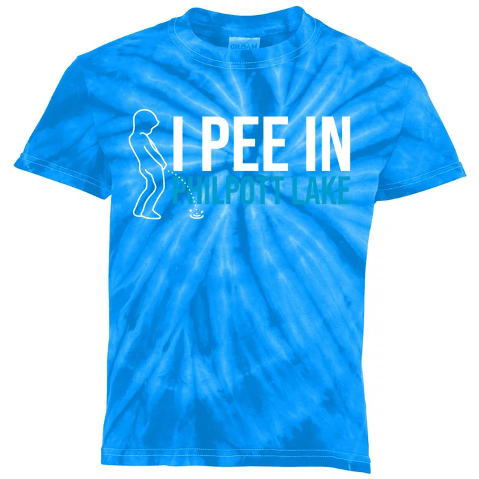 I Pee In The Philpott Lake Funny Camping Humor Camper Gift Kids Tie-Dye T-Shirt