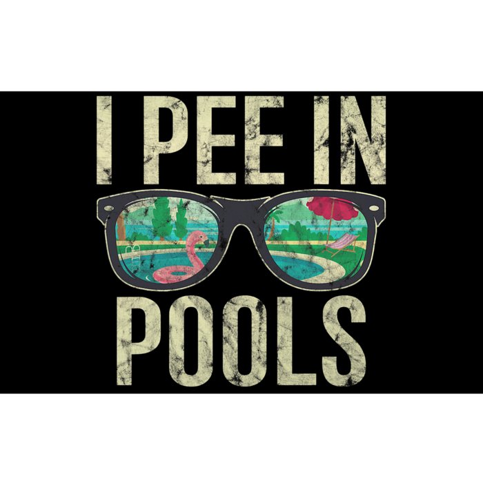 I Pee In Pools Glasses Summer Vacation Funny Bumper Sticker