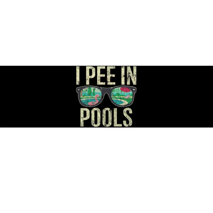 I Pee In Pools Glasses Summer Vacation Funny Bumper Sticker