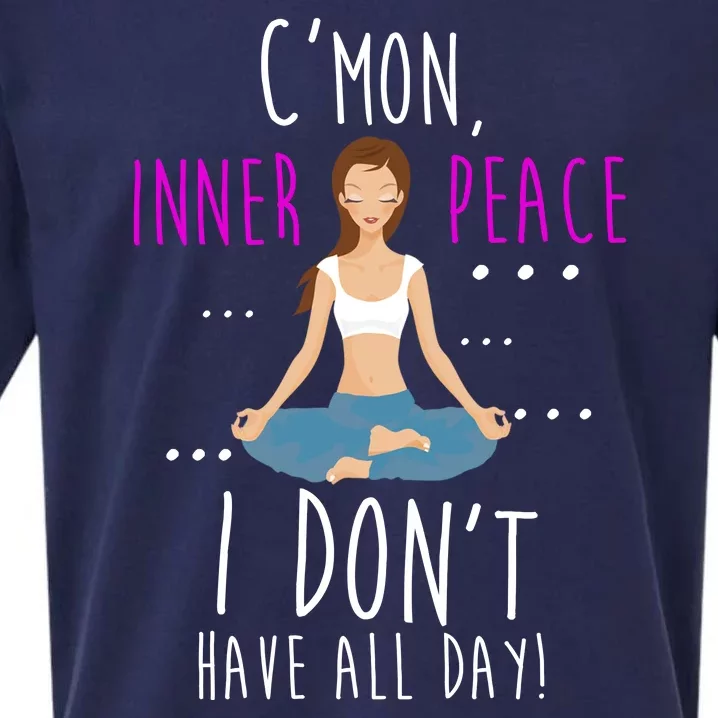 Inner Peace I Don't Have All Day Funny Yoga Sueded Cloud Jersey T-Shirt