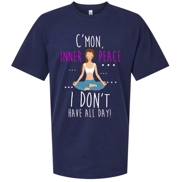 Inner Peace I Don't Have All Day Funny Yoga Sueded Cloud Jersey T-Shirt