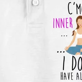 Inner Peace I Don't Have All Day Funny Yoga Dry Zone Grid Performance Polo