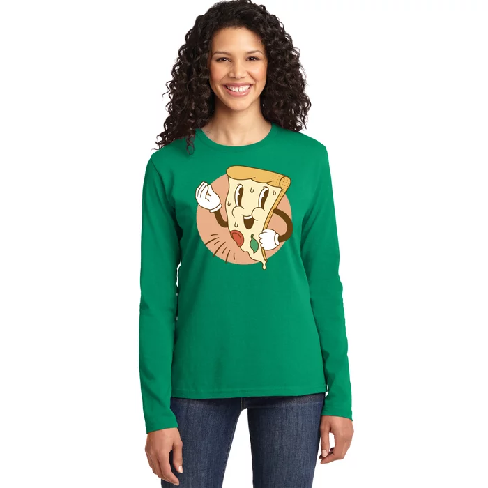 Italian Pizza Ladies Long Sleeve Shirt