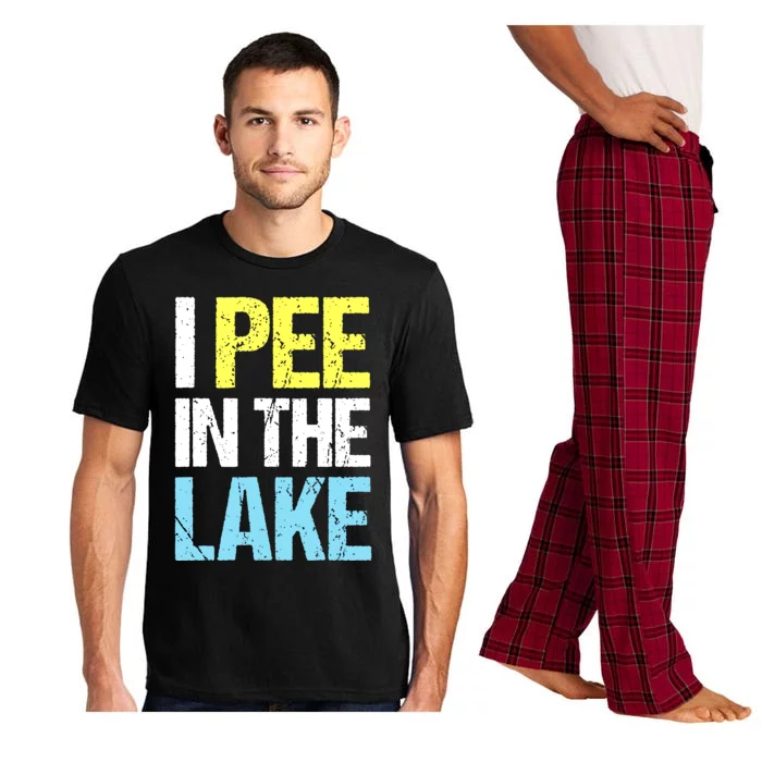 I Pee In The Lake Funny Summer Vacation Pajama Set