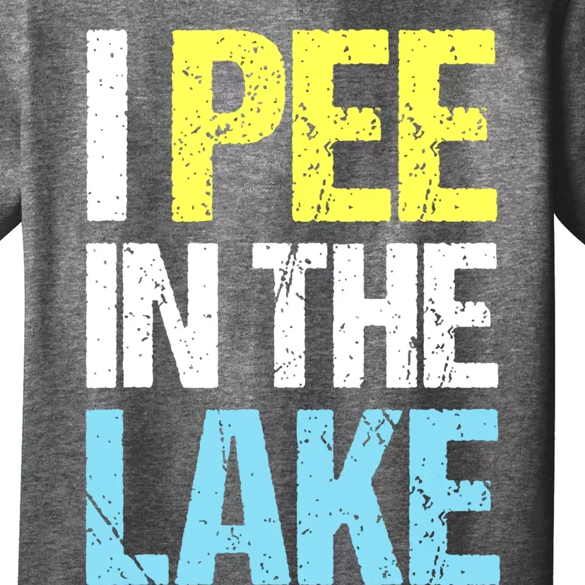 I Pee In The Lake Funny Summer Vacation T-Shirt