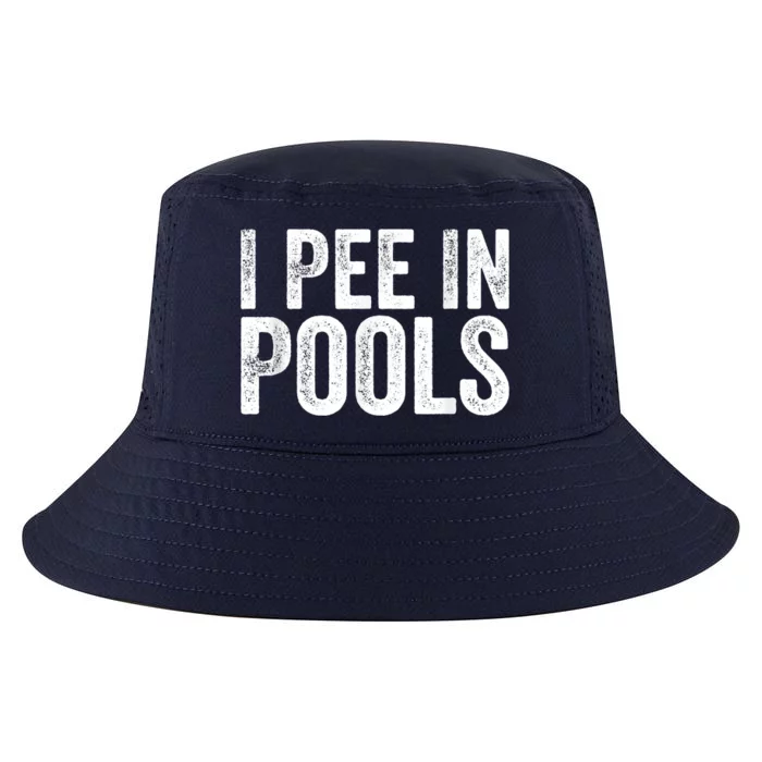 I Pee In Pools Funny Cool Comfort Performance Bucket Hat