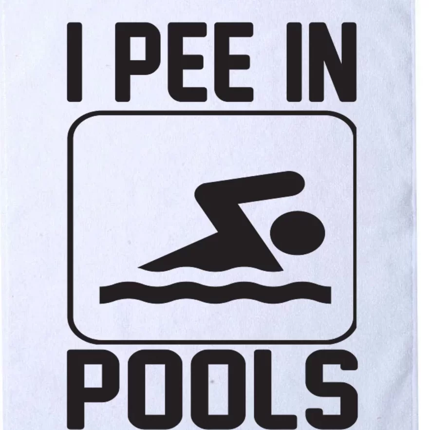 I Pee In Pools Funny I Pee In Pools Platinum Collection Golf Towel