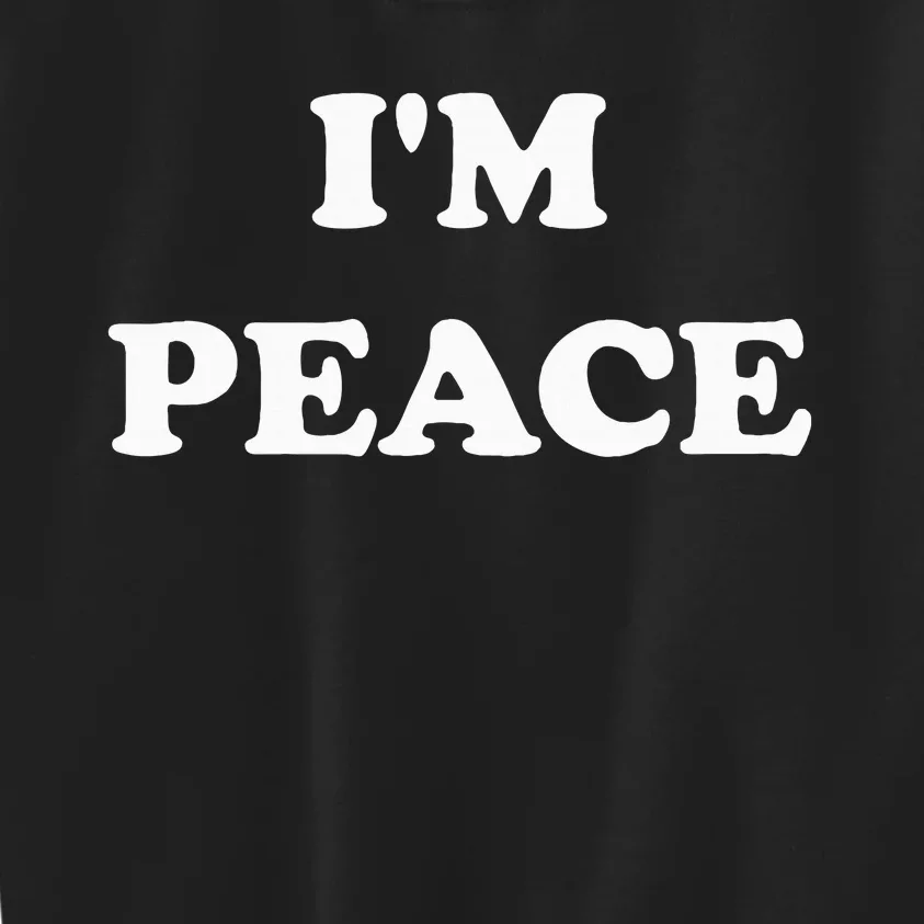 IM Peace I Come In Peace Apparels Funny CoupleS Matching Kids Sweatshirt