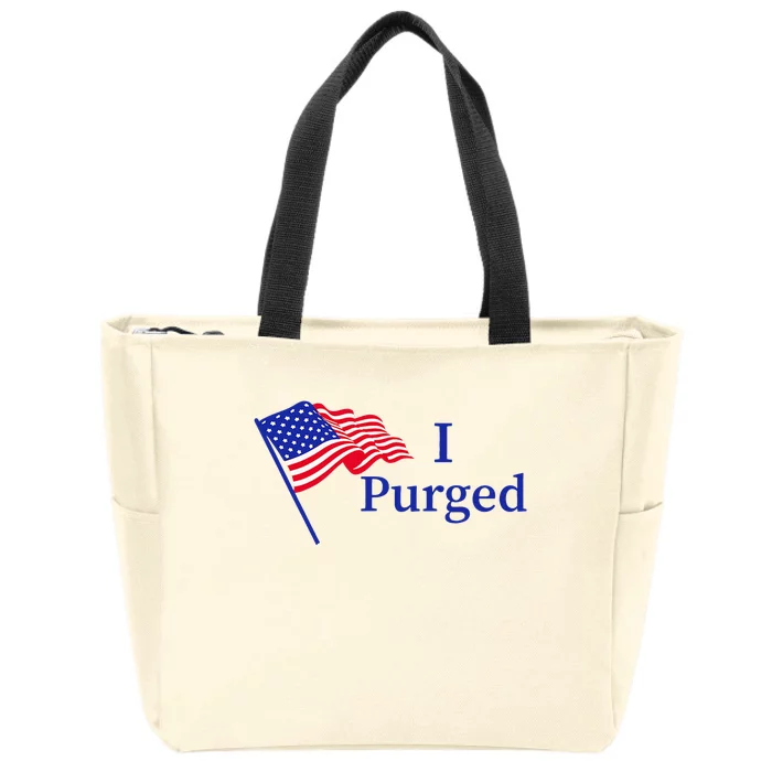 I Purged Zip Tote Bag