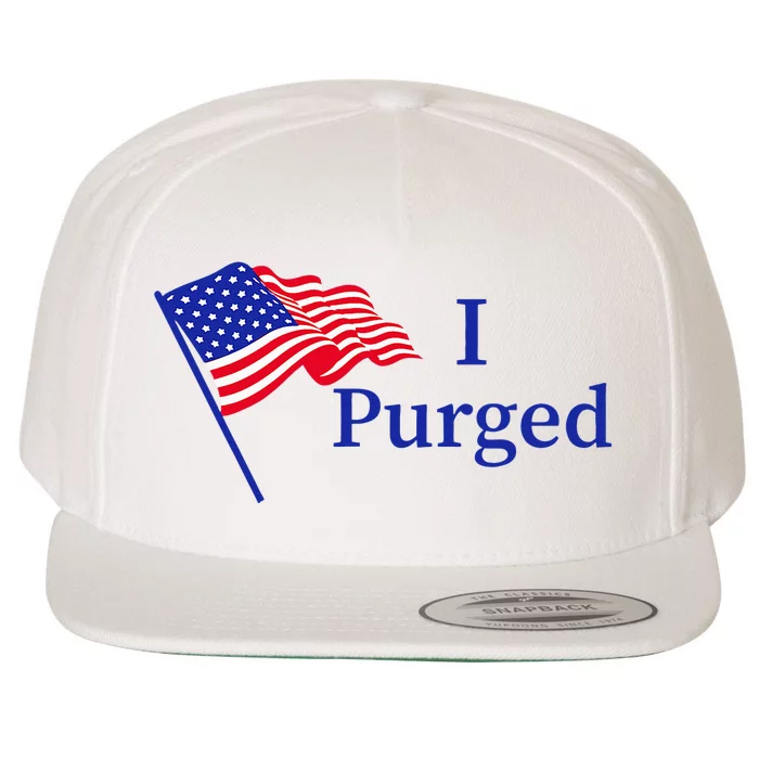 I Purged Wool Snapback Cap